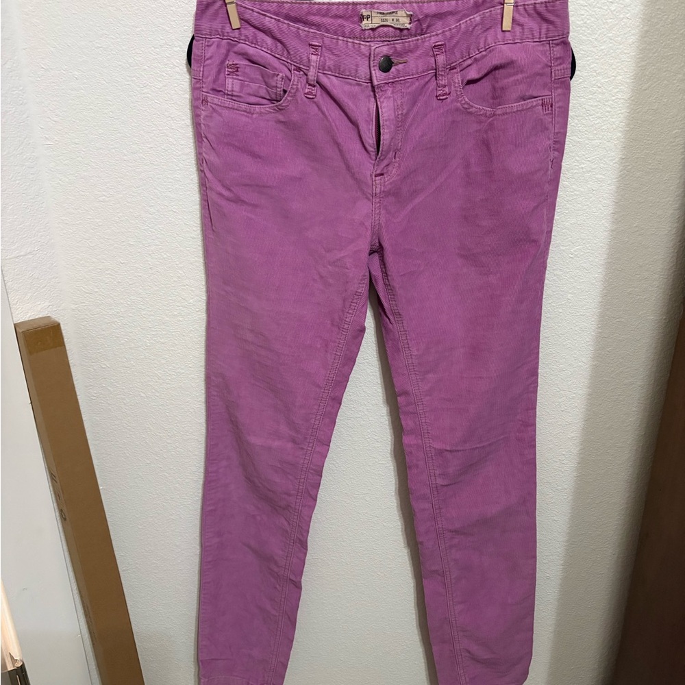 Free People Pink Corduroy Pants